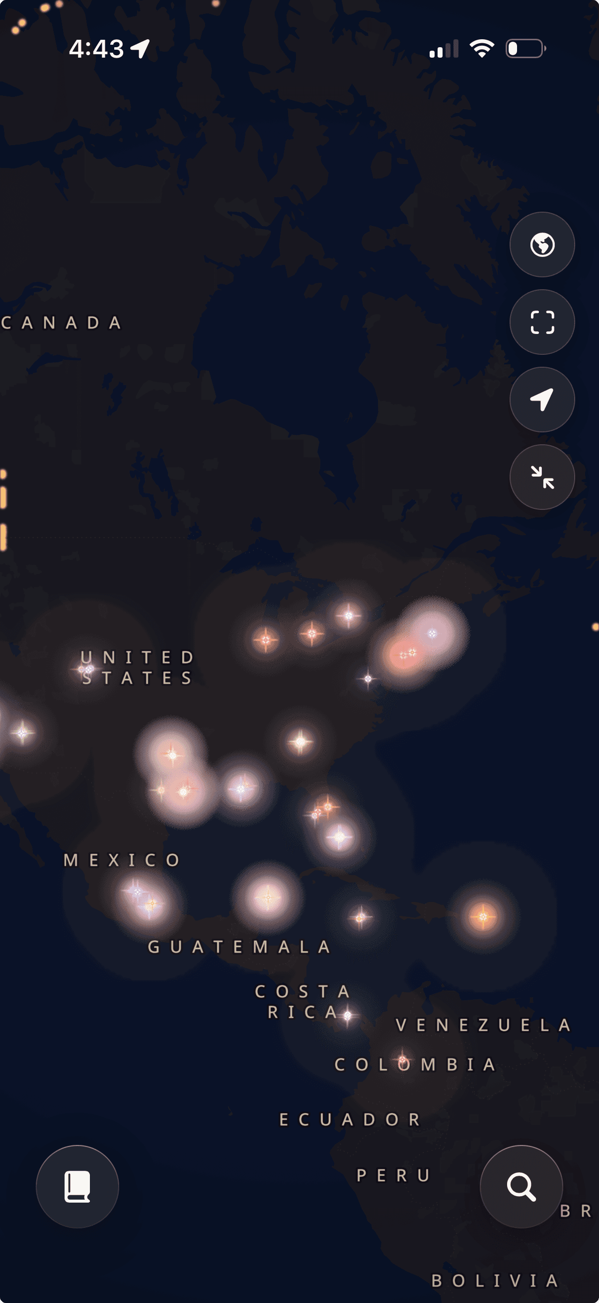 Constellation map — Americas